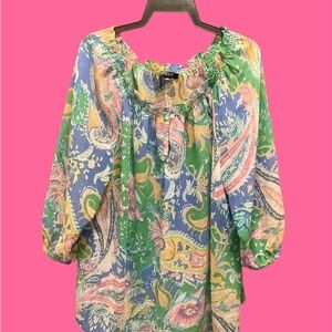 Colorful Paisley Women's Top Perfect for adding a pop of color to your wardrobe.
